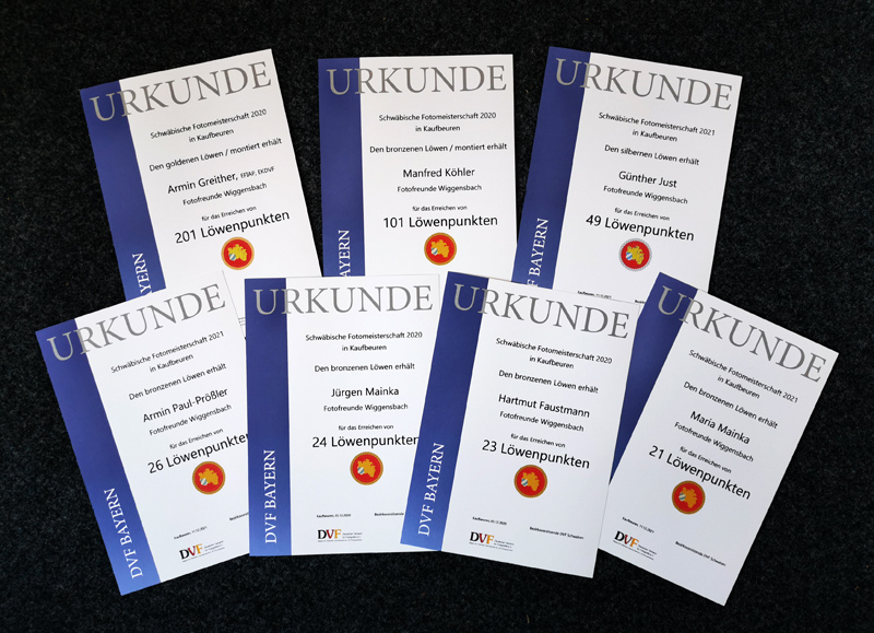 Ehrungen für Iris– und Löwenpunkte