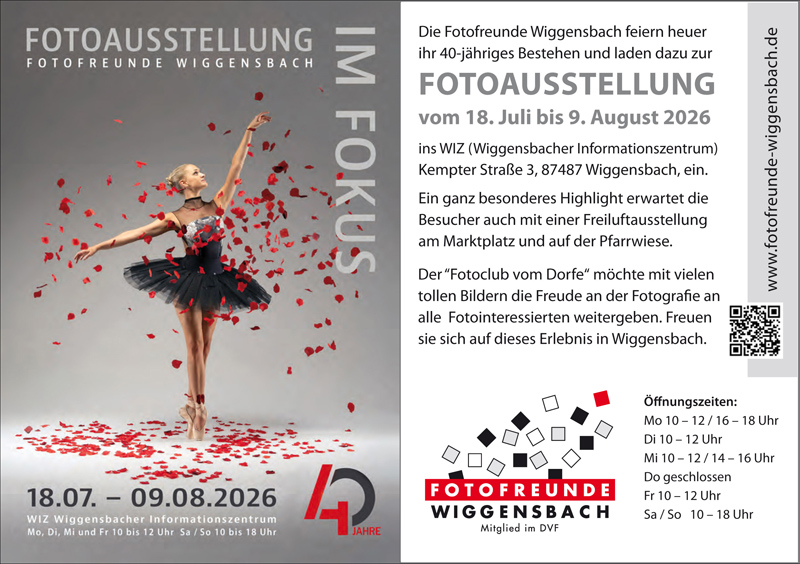 18.07.2026 IM FOKUS – Ausstellungseröffnung